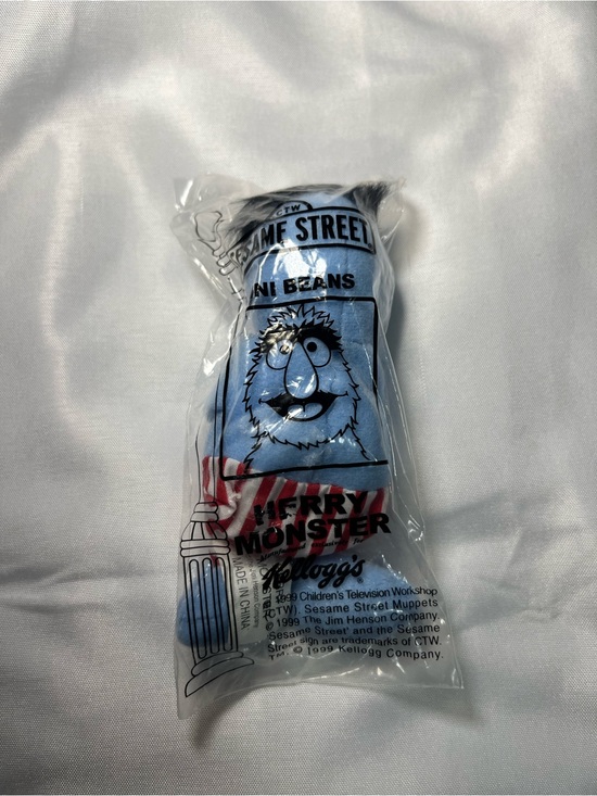 Kelloggs Other - Vintage 1999 Kellogg’s Sesame Street Herry Monster Mini Beans Plush Bean Bag NEW